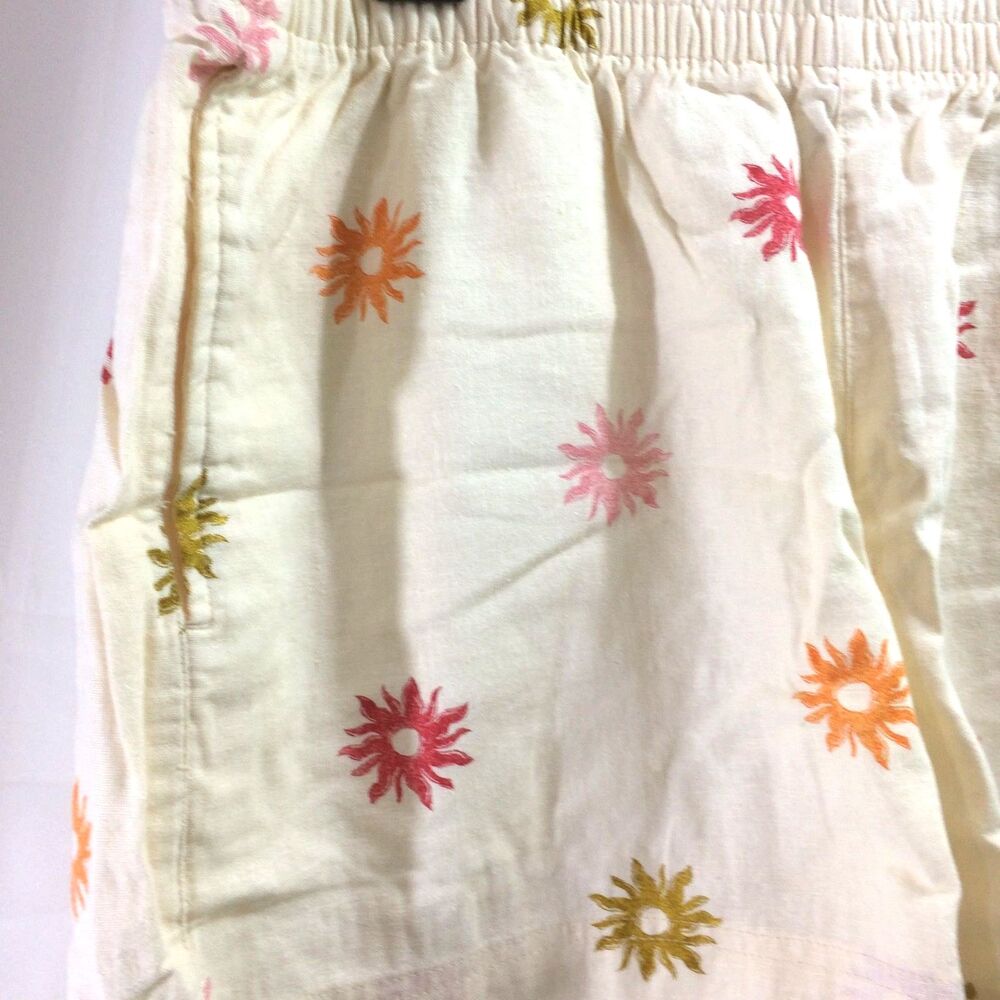NEW Old Navy Linen Blend Floral Pull On Shorts Size Large Elastic Waist 2 Pocket - Picture 5 of 6